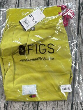 FIGS Zamora 2.0 Petite Jogger Scrub Pants Womens Small Chartreuse NWT